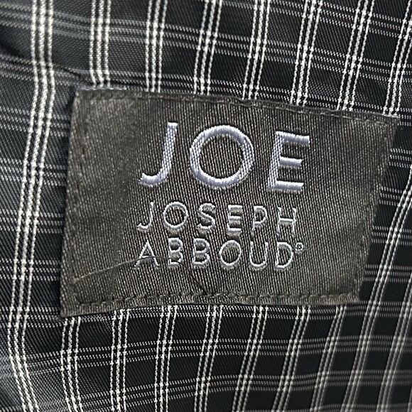 Joseph Abboud 38R Sport Coat 100% Wool Gray Plaid Two Button Double Vented - Picture 3 of 8